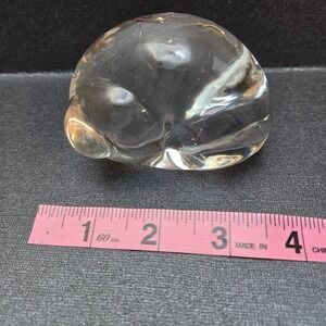 Pier 1 Shell Shaped Paperweight‎ Clear 3"